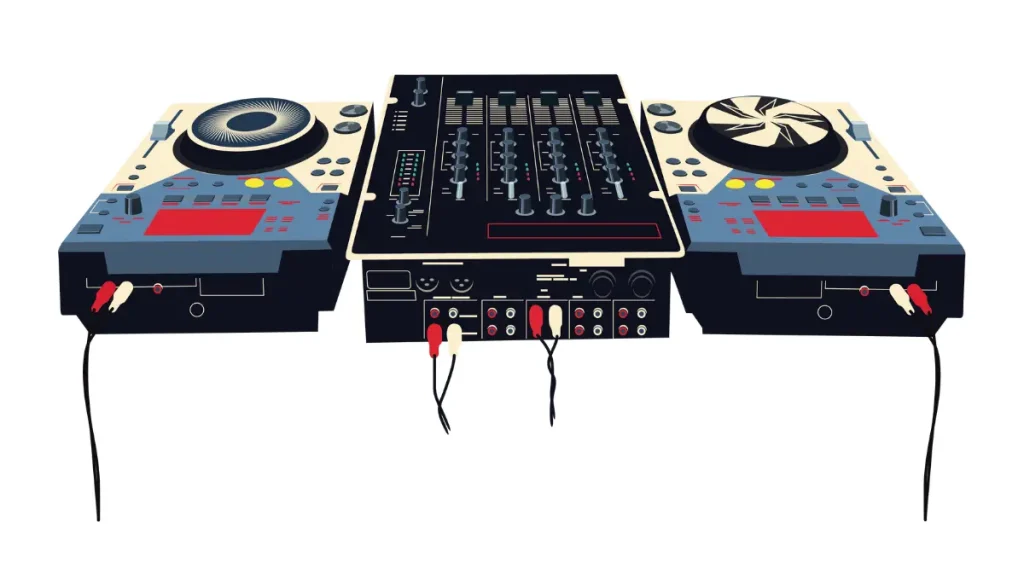 dj mixing board
